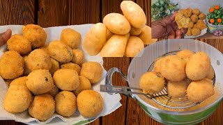 How To Make Crispy Fried Mashed Potatoes Ball #potatoball #everyone #potatoes #cooking