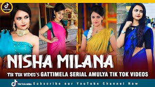 Gattimela Serial Amulya Tik tok Videos ll Nisha Milana tik tok Video's || Zeekannada Tiktok Video's