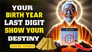 Buddhist Teachings | What The Last Digit of Your Birth Year Means You'll Be Amazed | Zen Master