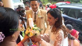 ഭർത്താവിന്റെ വീട്ടിൽ വലതുകാൽ വെച്ച് പുണ്യ | Actress Punya Elizabeth at Husband House After Wedding