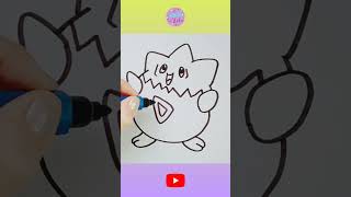 🐣 CÓMO DIBUJAR A TOGEPI POKÉMON #shortvideos #videoshort #shorts #short