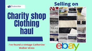 A Charity shop clothing haul for reselling on eBay for profit / Uk reseller