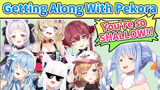 Getting Along With Pekora Part 1 [ENG SUB] Hololive Houshou Marine