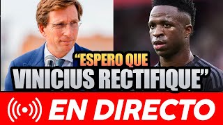 🚨📺  ALMEIDA PIDE A VINICIUS QUE RECTIFIQUE SUS PALABRAS SOBRE EL RACISMO EN ESPAÑA