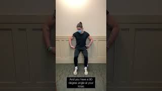 Wall Squat Exercise to Help with Skiing