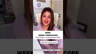 Aries | Mesh | Weekly Horoscope | 26th - 1st Sep 2024 | Astrology | Zodiac Sign | Heer Chhabriaa