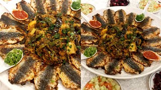 سمك السردين في الفرن معمر بتتبيلة رائعة يستحق التجربة/sardinas al horno