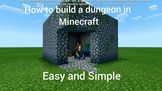 Minecraft How to build a dungeon