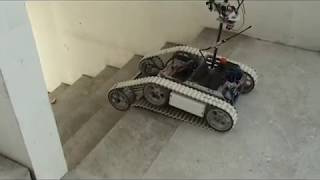 B2P2 variable geometry robot go up and down the stairs