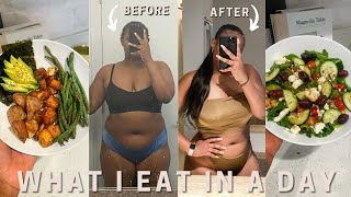 WHAT I EAT IN A DAY TO LOSE WEIGHT & BE HEALTHY! EASY & REALISTIC MEALS (DOWN 35 POUNDS)| YUNNIEROSE