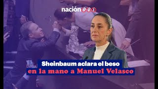 Sheinbaum aclara el beso en la mano a Manuel Velasco