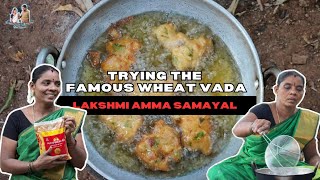 😃கோதுமை Vada🍪 - Lakshmi Amma Samayal #wheatvada #lakshmiammasamayal #கோதுமைவட #cook #villagecooking