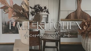 FALL DECORATE WITH ME 2024 | fall kitchen styling ideas