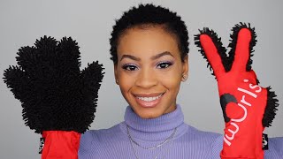 Trying the TWURLS GLOVE to style my hair