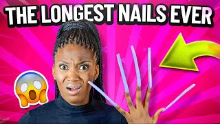 Doing LITERALLY the longest nails EVER?!