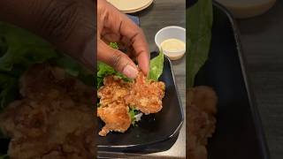 Trying Crispy Chicken at Kura Revolving Sushi Bar in Austin, Texas #shorts