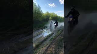 Эндуро дождик, эндуро это здорово #enduro #bsez7 #yamaha #wr #суета #прохват #котлас #shorts #short