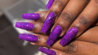 HOW TO: Perfect Holo Glitter Application For Beginners| Acrylic Nails Tutorial