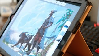 Efflam Mercier tests SketchBook Pro 4.0's new iPad interface