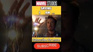 Superheroes saying - I am moments #shortvideo #shorts #marvel #ironman #mcu #ironman #viral #trend