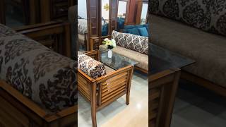 Uniquely Designed Wooden 5 Seater Sofa Set. Marriage Furniture Manufacturer in Assam. ☎️9435386963