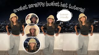 how to: crochet scrappy bucket hat