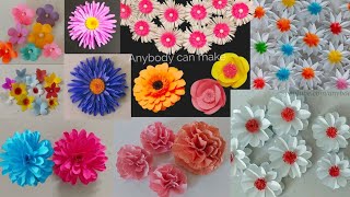 10 EASY DIY PAPER FLOWERS | PAPER FLOWER CRAFTS