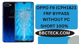 OPPO F9 FRP BYPASS WITHOUT PC