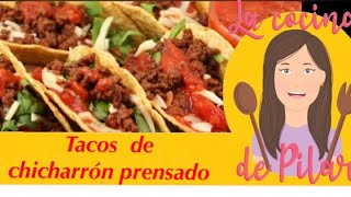 Tacos de Chicharrón prensado fácil y deliciosos // y rápidos