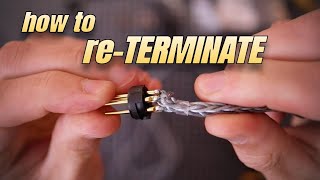 How to re-TERMINATE a headphone cable - DIY