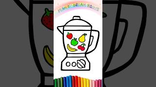 #shorts How to Draw Fresh Fruit Juice and Blender | Drawing and Coloring