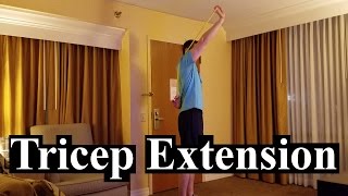 How To: Bands Tricep Extension  (Triceps, Arms)