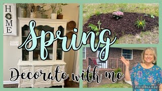 Spring Decorate with me.  Spend the day with me decorating and making a perennial garden.