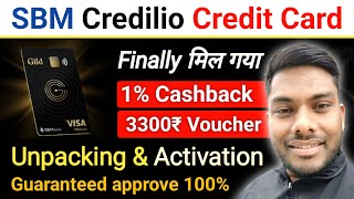 SBM Credilio Credit Card Unpacking & Activation Full Process 2024