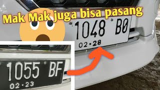 Cara buka pasang plat mobil termudah hanya pakai obeng pukul pake batu