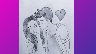 Valentine's day couple special Drawing / Love Drawing Easy / Pencil Drawing / Drawing Easy