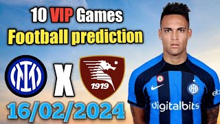 FOOTBALL PREDICTIONS TODAY 16/02/2024 SOCCER PREDICTIONS TODAY | BETTING TIPS, #footballpredictions