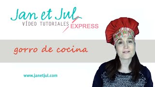 Como hacer un gorro de cocina, tutorial express, DIY fácil