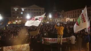 Piata Unirii, Cluj, 14.11.2014,   Uniti Salvam Toata Romania, Mihai Goțiu