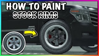 Tutorial To Change Stock Wheel Color (All Consoles) (GTA Online)