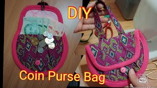 DIY# Make Coin Purse Bag in 5 minutes