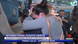 Quarantine free travel,Emotional moments after reopening  international border today 01.11.2021 🇦🇺🥺