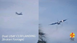 [BROKEN FOOTAGE] DUAL USAF C130 LANDINGS AT MACTAN-CEBU INTL AIRPORT [CEB/RPVM]