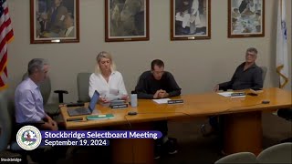 Stockbridge Selectboard Meeting, September 19, 2024