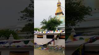 Heavy Rainfall In Boudhanath Stupa #shortsvideo #shorts #boudhanath #monsoon #heavyrain #flood