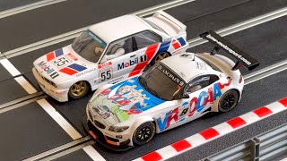 Scalextric BMW Z4 GT3 vs E30 M3