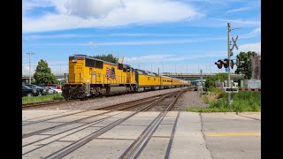 UP 4533 shoves 7 passenger cars into Council Bluffs (6/30/2021)