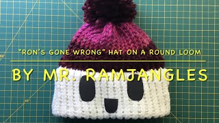 DIY “Ron’s Gone Wrong” Hat on a Round Loom 🧶👍🏻