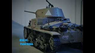 1:35 M14/41 Italian Tank Painting Video