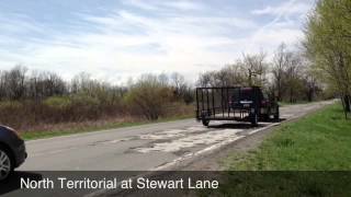 Potholes on North Territorial Road